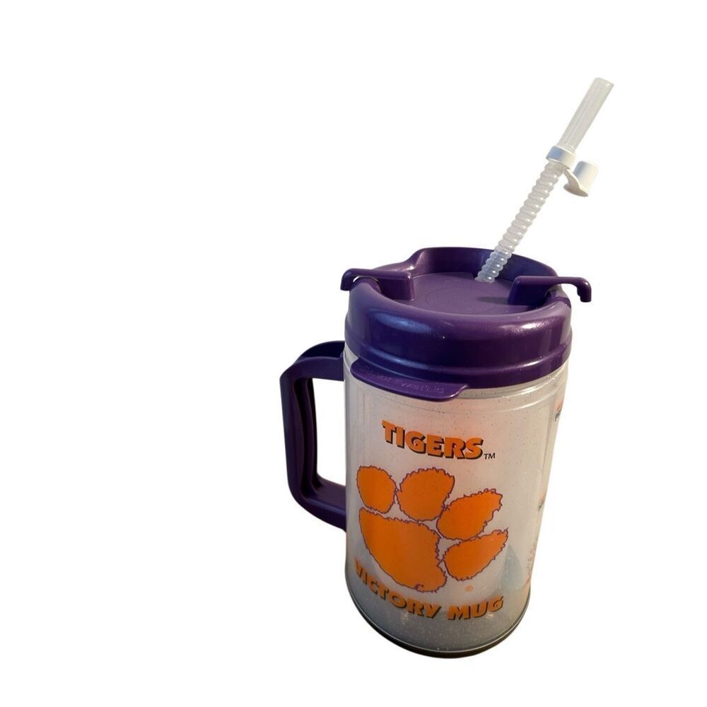 Clemson Victory Mug Whirley 32 oz w/straw (not tested)‎
